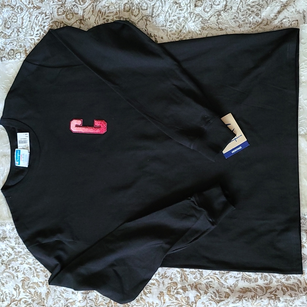 Champion Large Long Sleeve Cotton Tee